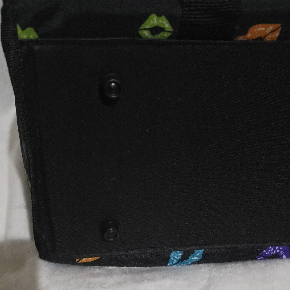 Betty Boop Black Tote with Colorful‎ Lip Design